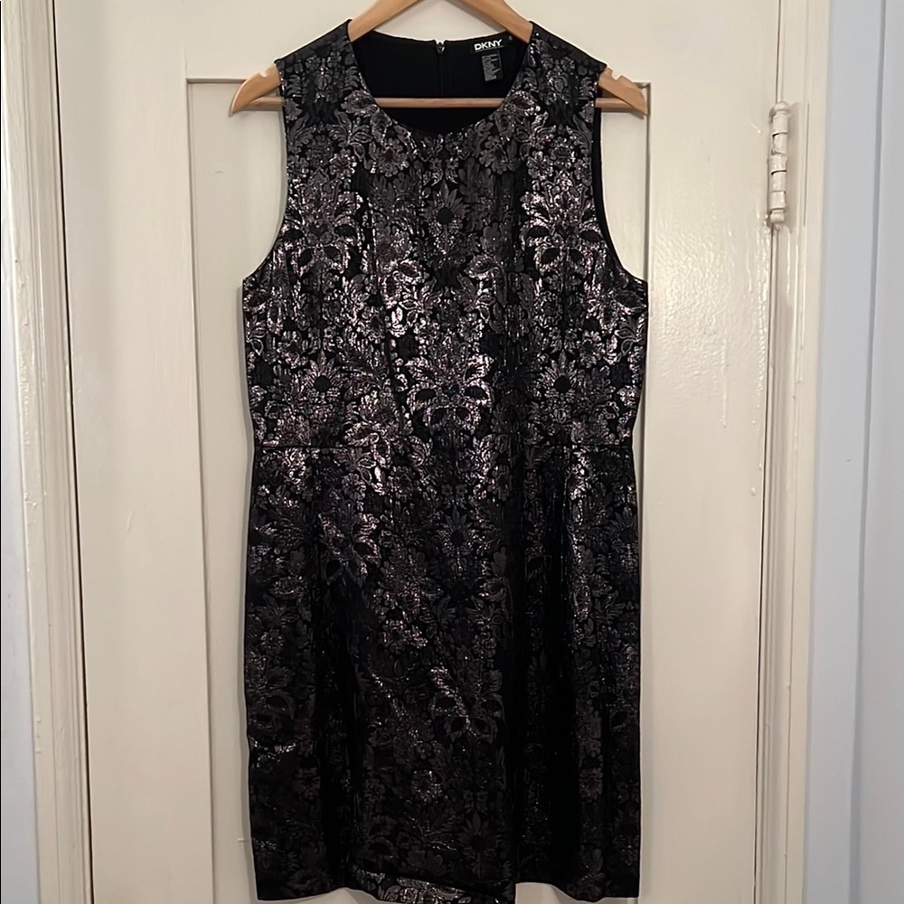 DKNY Black Floral Dress Size 12